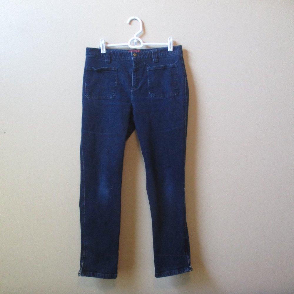 Chaps Denim Jeans Size 8 zipper on side